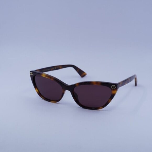 Gucci GG1815S 002 Sunglasses Havana Cat Eye Frame, Brown Lenses main image 9